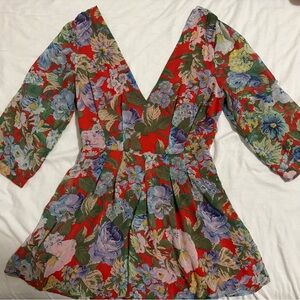 Floral V-Neck Dress